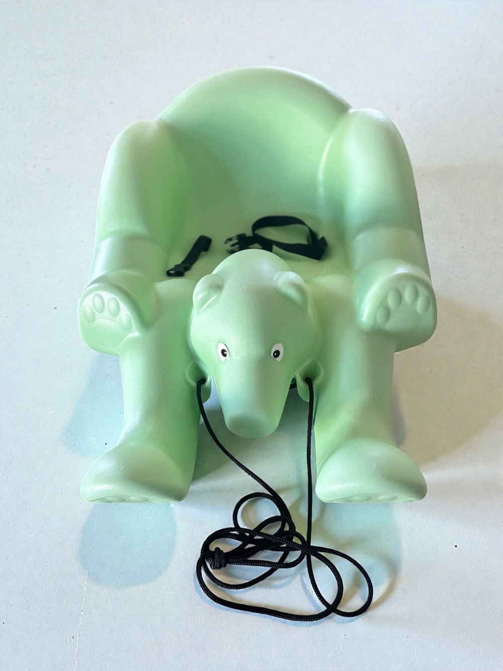 Vintage Pelican Polar Bear Toddler Pull Sled Made in Canada